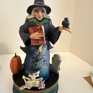 Jim Shore Halloween Ghostly, Ghastly Greetings rotating figurine